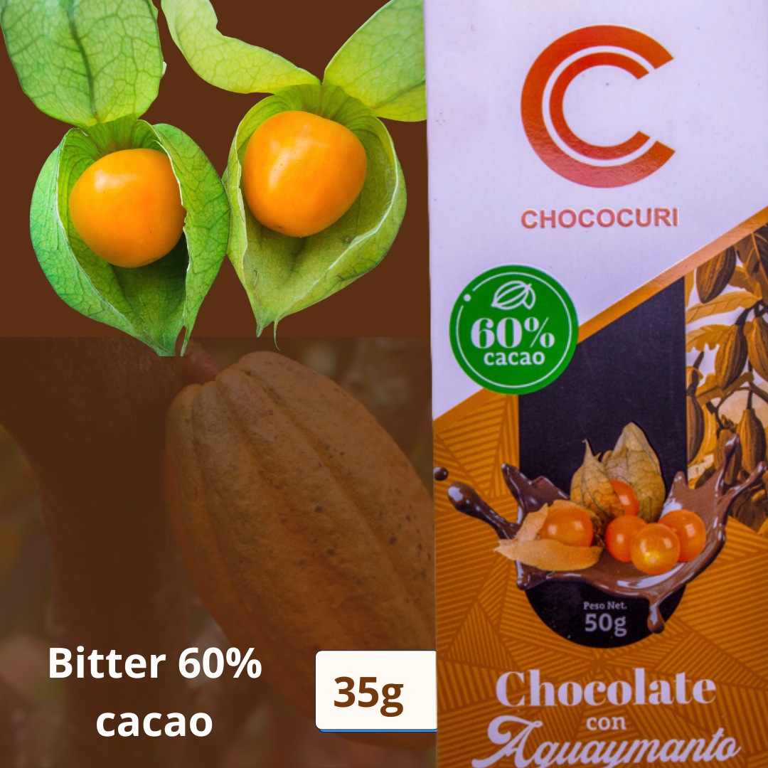 Chocolate con Aguaymanto - 60% Cacao 35g