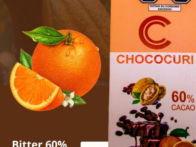 Chocolate con Naranja 60% de Cacao 50g